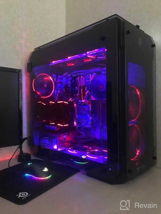 img 1 attached to Thermaltake Tempered Vertical Pre Installed CA 1I7 00F1WN 01 review by Soo Chang ᠌