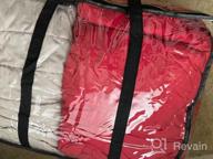 img 1 attached to Vieshful 3 Pack Clear Storage Bags 110L Over-Sized Clothes Bags With Double Zippers Sturdy Handles Tote Moving Bags For Duvet, Comforters And Blankets Organizer review by Phil Show