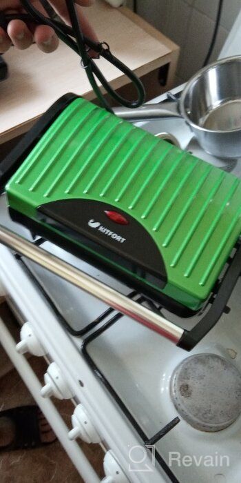 img 2 attached to Sandwich maker Kitfort KT-1609 Panini Maker, red review by Dorota Janiec (Dorot ᠌