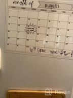 img 1 attached to Large Magnetized Dry Erase Calendar For Refrigerator By PlanOvation - Monthly Planning Whiteboard For Better Organization review by Jose Morrison
