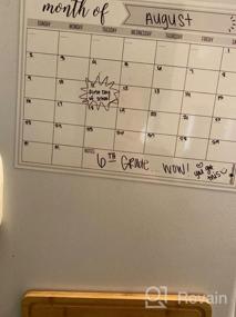 img 5 attached to Large Magnetized Dry Erase Calendar For Refrigerator By PlanOvation - Monthly Planning Whiteboard For Better Organization