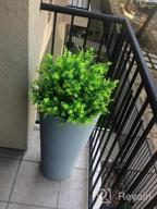 img 1 attached to Transform Your Garden With 24-Pack UV-Resistant Artificial Greenery By HATOKU review by Dennis Long