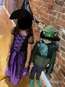 img 5 attached to Жуткое развлечение для девочек: костюм паука на Хэллоуин и нарядное платье паука для детей