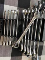 img 1 attached to TICONN Professional Ratcheting Wrench Set - 24PCS With Organizer Rack - Metric And SAE Combination - High Quality Cr-V Material - Slim Profile For Mechanic Use. review by Joseph Neal