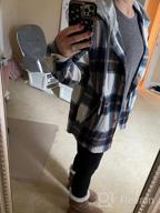 img 1 attached to Women'S Oversized Plaid Hoodie Jacket By Bbalizko - Button Down Long Sleeve Drawstring Casual Boyfriend Coat Outerwear review by Justino Pratama