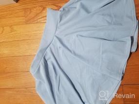 img 4 attached to Стильно и безопасно: мини-юбка трапециевидной формы MULLSAN со встроенными шортами для женщин