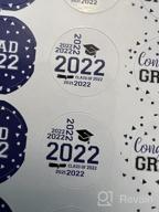 img 1 attached to Class Of 2023 Graduation Stickers For Kisses Candy And Chocolate Drops - 180 Count In Blue And Silver School Colors - Perfect Decorations For Graduation Party review by Brandi Shatwell