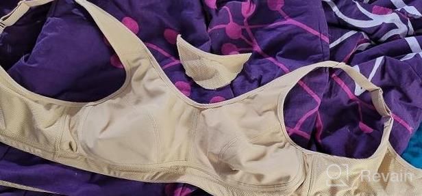 img 1 attached to Stay Comfortable And Supported With SYROKAN Women'S Plus Size High Impact Sports Bra review by Amy Smith