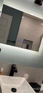картинка 1 прикреплена к отзыву Современные матовые черные светодиодные светильники для ванной комнаты - настенные бра с регулируемой яркостью для зеркального освещения - 24 дюйма, 16 Вт, теплый белый 3000K - Joossnwell от Mohammed Prude