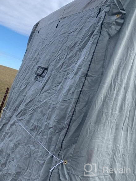 img 1 attached to ADCO 46014 AquaShed Gray Gooseneck Horse Trailer Cover Fits 31'7" To 34'6" Trailers review by Douglas Jakab