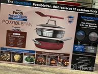 img 1 attached to Ninja CW102RD NeverSticking Premium PossiblePan Set - Including 4-Quart Capacity Pan, Glass Lid, Steamer/Strainer Basket, & Integrated Spatula review by Brandon Perkins