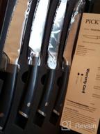 img 1 attached to 4-Piece Set Of High-Carbon German Stainless Steel Steak Knives With Full Tang, Ergonomic ABS Handle, And Serated Blade - Perfect For Gifting In A Presentation Box review by Greg Usry