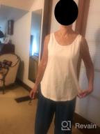 img 1 attached to OMSJ Women Shirts Sleeveless Summer Tunic Loose Fit Tank Tops review by Shane Mack