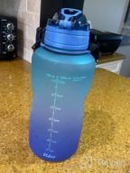 img 1 attached to Fidus Motivational 1 Gallon Water Bottle With Paracord Handle, Time Marker, And Removable Straw - BPA-Free Leakproof Water Jug For Increased Hydration Throughout The Day review by Jay Mitchell