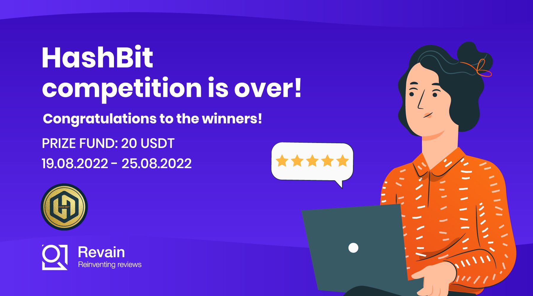 Review competition with HashBit & Revain has come to an end!