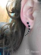 img 1 attached to 7-Star Sterling Silver Ear Jewelry With CZ- Perfect Gift For Women'S Birthday review by Mike Wheeler