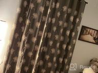 img 1 attached to VOGOL Embroidered Floral Pattern Faux Linen Grommet Curtains, 60% Blackout Thermal Insulated Heavy Drapes For Bedroom/Living Room Window Treatment Panels, 52 X 84 Inch review by Todd Fernandez
