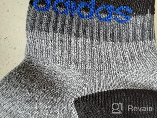 img 1 attached to adidas Kids-Boy's/Girl's Blocked Linear High Quarter Socks - 6 Pack review by Brad Laverentz