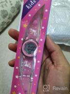 img 1 attached to Girls' Waterproof Cartoon Digital Sports Watches review by Kevin Carey