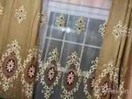 img 1 attached to Transform Your Home With VOGOL'S Elegant Customized Jacquard Sheer Window Curtains - Perfect For Bedroom And Living Room Decor (54 X 84, Top Grommets, 2 Panels) review by Kwesi Delgado