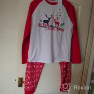 img 1 attached to SIORO Reindeer Matching Christmas Pajamas for Men - Festive Sleepwear review by Nathan Guzman