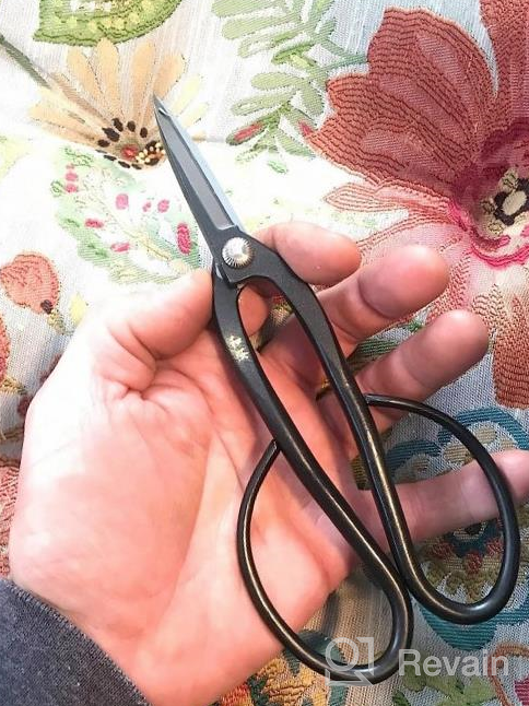 img 1 attached to Japanese Yasugi Steel Ashinaga Bonsai Scissors: 8.2 Inch Pruning Shears For Precise Gardening review by Jeff Remol