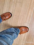 img 1 attached to Stylish Light Brown Men's Shoes with Non-Slip Loafers and Fashionable Stitching review by Drake Burroughs