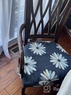 img 1 attached to OctoRose Stylish And Flexible Chenille Chair Covers - Set Of 2 For Dining Chairs With Or Without Arms - Navy Blue Upholstery - Protect And Decorate Your Chairs review by Cristina Wicomb