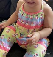 img 1 attached to RAISEVERN Baby Girls Halter Romper with Backless Design, Sleeveless Jumpsuit featuring Pocket for Toddlers, 1-5T review by Eric Budd