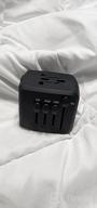 img 1 attached to HOMELYLIFE Universal Travel Adapter All In One International Plug Adapter Fast Wall Charger, European Travel Power AC Adapter With 3USB+1Type C Charging Ports For EU UK USA AUS 150+ Countries review by Edwin Black