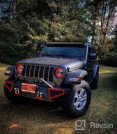 img 1 attached to OEDRO Front Bumper Compatible With 2018-2023 Jeep Wrangler JL & Unlimited JLU (2/4 Doors), 2020-2023 Gladiator JT, Rock Crawler Off-Road Bumper With Winch Plate Mounting & 2 X D-Rings review by Reggie Higdem