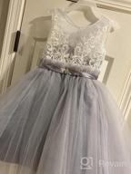 img 1 attached to 💐 Junior Bridesmaid Dresses with Miami Wedding Flowers for Girls' Clothing review by Jason Elliss