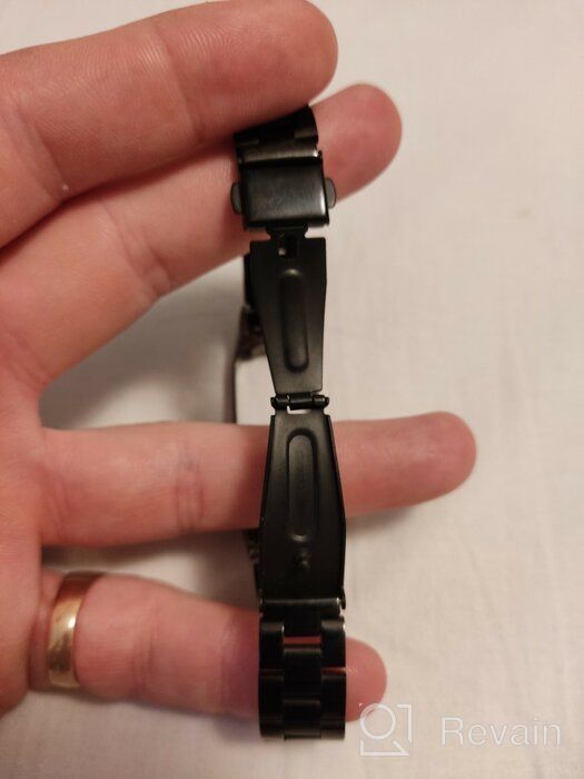 img 3 attached to 📿 Enhance your Xiaomi Mi Band 5 with this sleek Metal Strap in Black review by Czesawa Bk ᠌