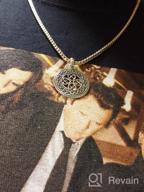img 1 attached to Stunning 925 Sterling Silver Celtic Medallion Pendant Necklace - 20 inch review by Kenneth Broszko