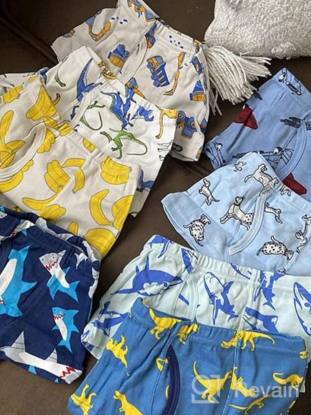 img 1 attached to 🩲 Soft Cotton Briefs for Little Boys - Dinosaur, Truck, and Shark Underwear - Baby, Toddler, Kids - 6-8-9 Pack review by Nhyiraba Wilson