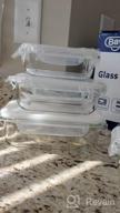 img 1 attached to 9 Sets BPA-Free Glass Meal Prep Containers With Lids - Airtight Food Storage By Bayco (Purple) review by Jacob Morrison