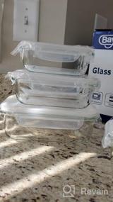 img 6 attached to 9 Sets BPA-Free Glass Meal Prep Containers With Lids - Airtight Food Storage By Bayco (Purple)