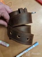 img 1 attached to Jeereal Leather Casual Jeans Belts in Brown - Men's Stylish Accessories review by Anthony Tegan
