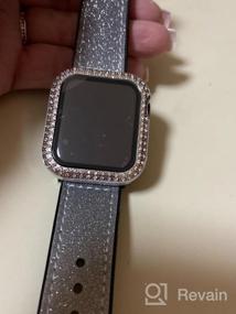 img 6 attached to Goton Apple Watch Series 7 45Mm Набор защитной пленки для экрана - Жесткий поликарбонатный алмазный бампер с гидравлической защитной пленкой для женщин и девочек