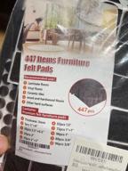 img 1 attached to 🪑 Self-Adhesive Furniture Pads - Pack of 447 Felt Pads for Hardwood Floors, Cuttable Chair Leg Protectors, Anti-Scratch Floor Guards, Brown Furniture Felt Pads review by Kimoni Arenas