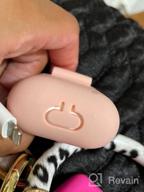 img 1 attached to OULUOQI Cute Silicone AirPods Case With Pom Pom Keychain - Compatible With Apple AirPods 1 & 2 (Visible Front LED) review by Corey Evans