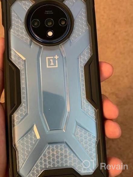 img 1 attached to OnePlus 7T Case By Poetic - Premium Hybrid Protective Clear Bumper Cover, Military Grade Drop Tested Affinity Series For OnePlus 7T (2019) Frost Clear/Black review by Amber Hickman
