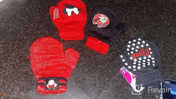 img 1 attached to Disney Girls 4 Pack Gloves or Mittens Featuring Minnie Mouse and Vampirina (Toddler/Little Girls) review by Lakshmi Pennington