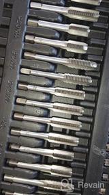 img 6 attached to Happybuy 110Pcs Tap & Die Set: Metric M2-M18 Tungsten Steel Titanium W/ Storage Case - Cut External & Internal Threads