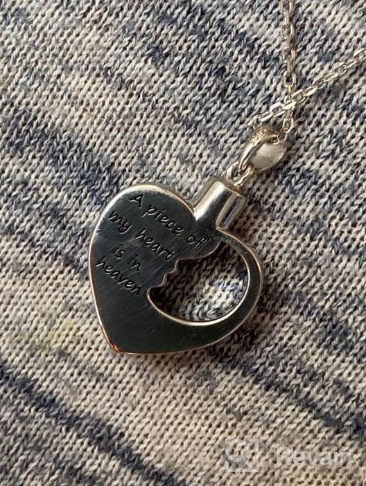 img 1 attached to S925 Sterling Silver Urn Necklace: Exquisite Cremation Memorial Keepsake Pendant for Women review by Isaiah Edgar