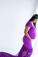 img 1 attached to Gorgeous Off Shoulder Mermaid Gown For Maternity Photo Shoot | ZIUMUDY review by Matthew Augustin