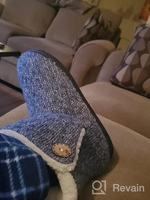 img 1 attached to Cozy And Stylish Women'S Bootie Slippers With Plush Lining And Memory Foam - Perfect For Indoor Winter Comfort! review by Chad Cross