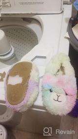 img 6 attached to Csfry Warm Plush Animal Slippers for Boys and Girls - Perfect for Winter Indoor Household Comfort