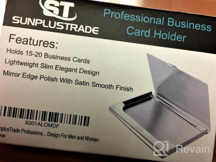 img 1 attached to Stylish And Compact Stainless Steel Business Card Holder - Holds 18 Cards In Your Pocket review by Evan Roberts