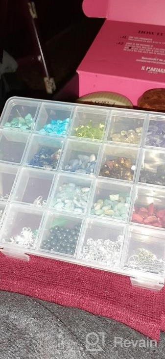 img 1 attached to EuTengHao 1100Pcs Irregular Chips Stone Beads Natural Gemstone Beads Kit With Earring Hooks Spacer Beads Pendants Charms Jump Rings For DIY Jewelry Necklace Bracelet Earring Making Supplies review by Riley Skeet